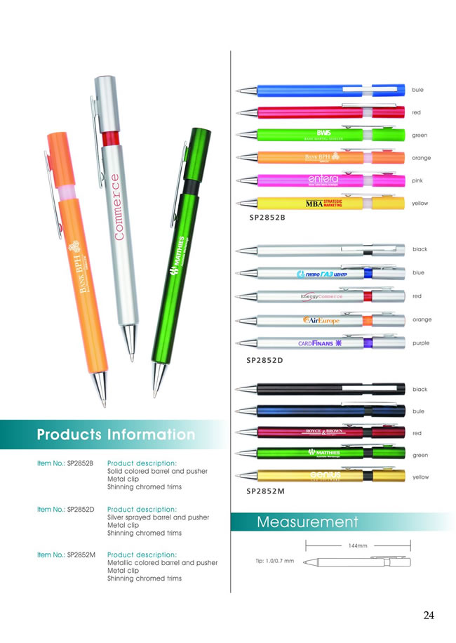 Maxmore Trading Co., Ltd. Plastic Pen series